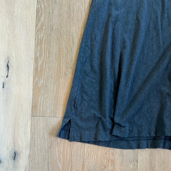 Loft Lou & Grey Dark Gray Short Sleeve Cotton TShirt Dress Medium - Picture 7 of 10